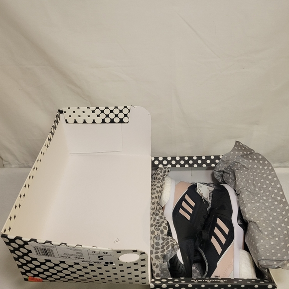 Adidas Stella McCartney aSMC Tennis Sneaker (black with pink trim) Size 5 - Picture 5 of 5